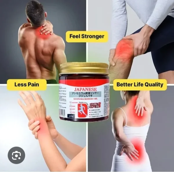 Japanese Instant Pain Relief Soothing Massage Gel Fast Acting Muscle & Joint Pain Relief Cream | Natural Cooling Therapy made in pakistan