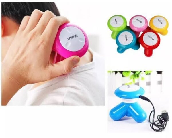 Mini Portable Massager with 6 Vibration Modes | USB Rechargeable Electric Body Massager | Compact Handheld Massager for Neck, Shoulders, Arms & Legs | Portable Vibration Massage Device for Home, Office & Travel