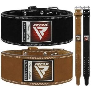 Weight Lifting Belt Cow Hide real Leather Back Gym Lifting Weight Belt