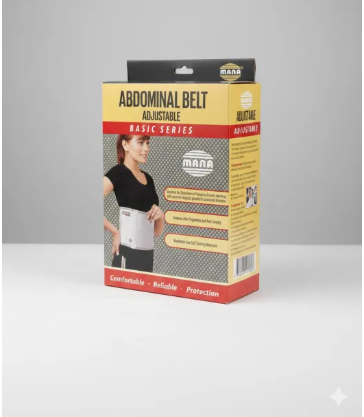 MANA Basic Adjustable Abdominal Belt – Breathable Postpartum & Post-Surgery Support Wrap