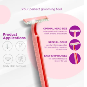 Treet Femina Facial & Eyebrow Razors for Women – Pack of 5