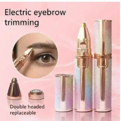 Rechargeable 2-in-1 Facial Hair Remover for Women – Eyebrow Trimmer & Face Shaver - Image 2