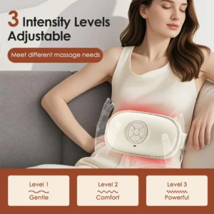 Rechargeable Electric Massage Belt – Adjustable Waist Massager for Home Use
