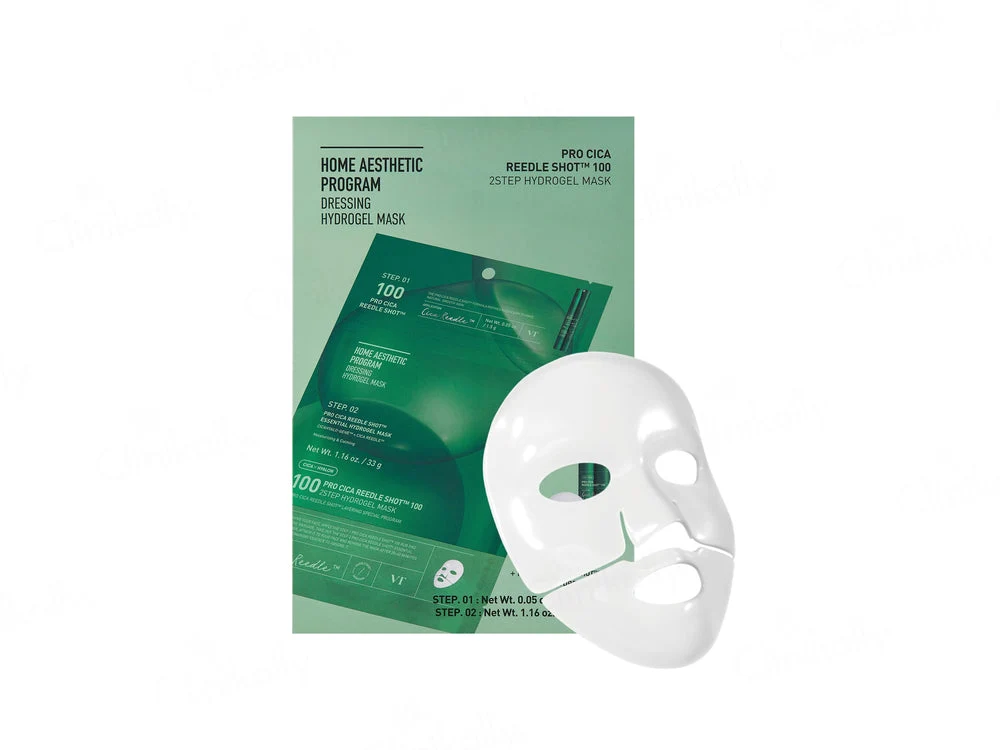 VT Cosmetics 100 Pro Cica Reedle Shot 2-Step Hydrogel Face Mask